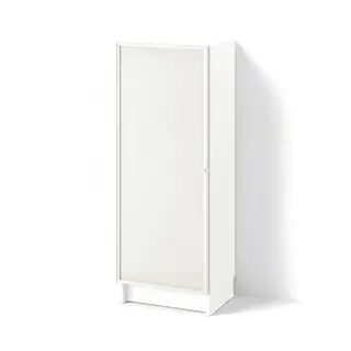 BILLY / HÖGBO bookcase combination w glass doors, white, 40x30x106 cm