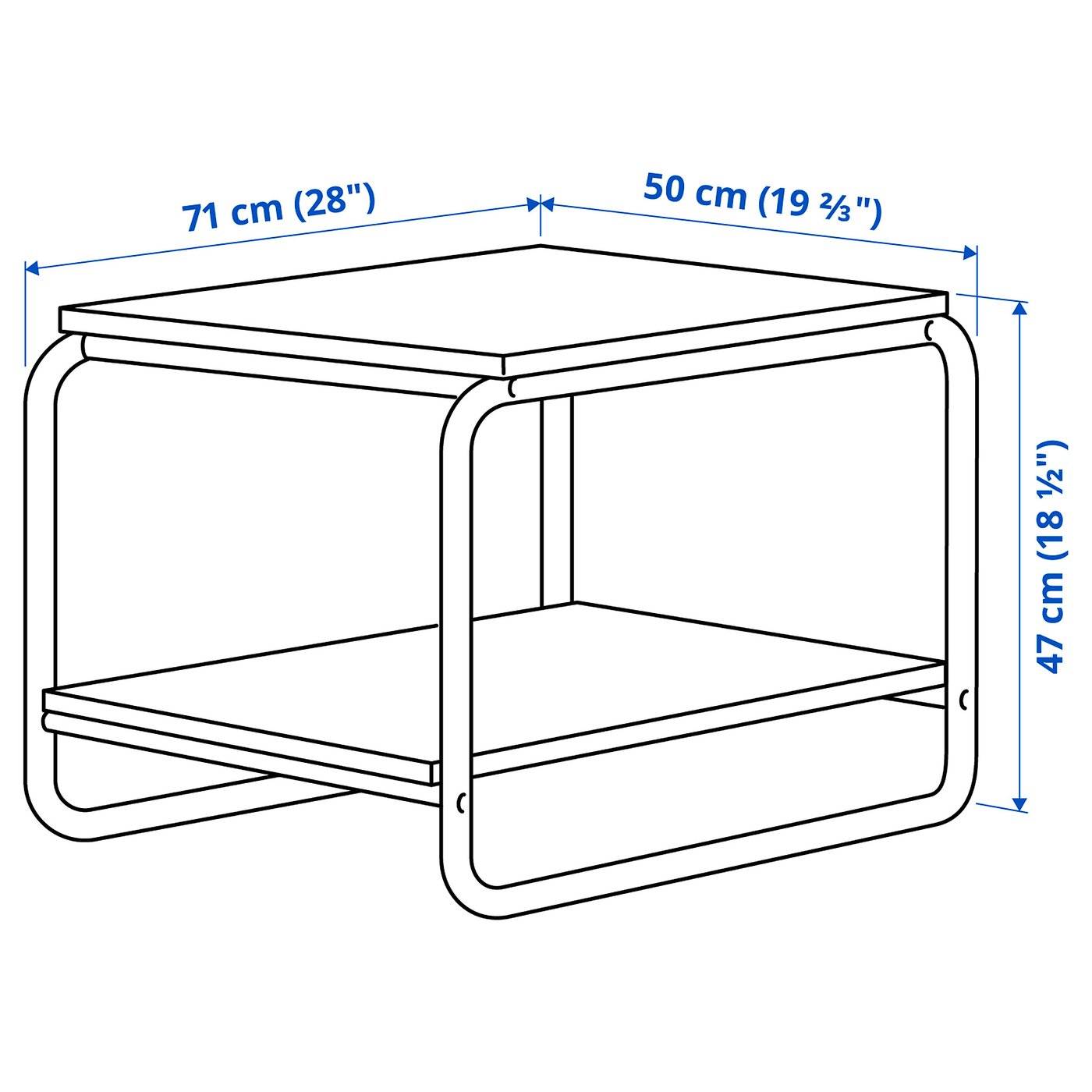 part: BAGGBODA side table
