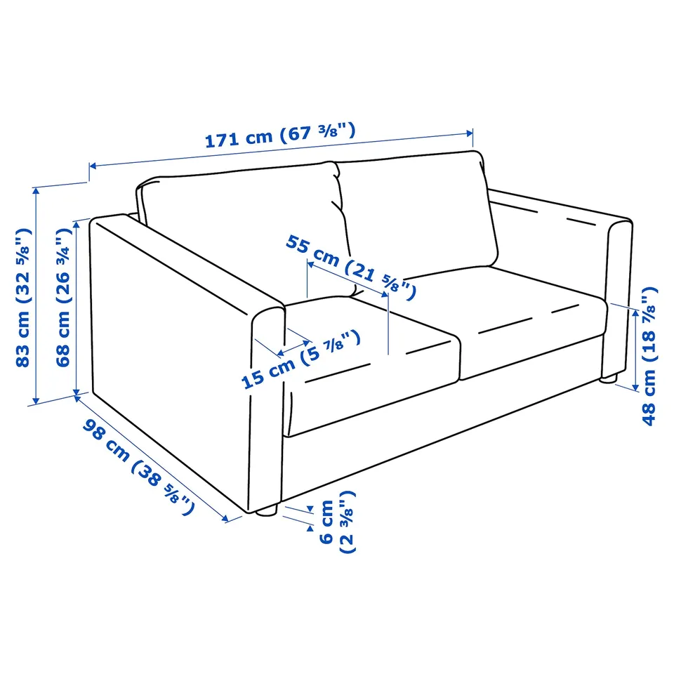 part: VIMLE 2-seat sofa
