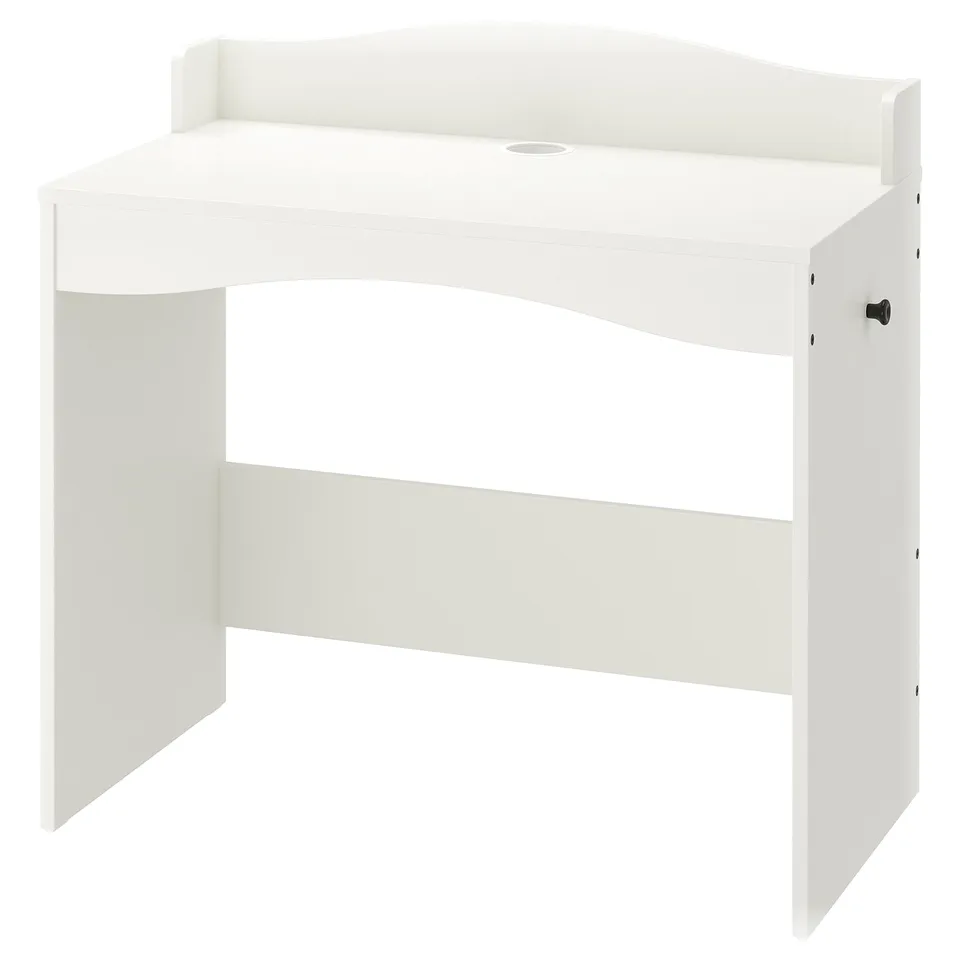 SMÅGÖRA white kids desk, sleek design, easy to assemble, perfect for studying and play.