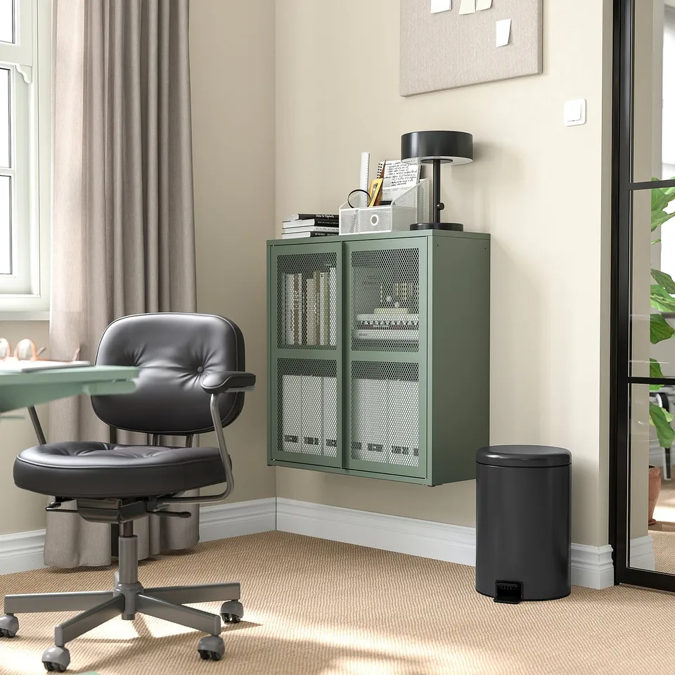 STENTRAPPA Pedal bin, anthracite, 18 l