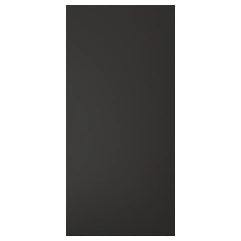 Black rectangular cover panel, smooth texture, foam material.