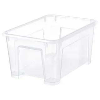 SAMLA box, transparent, 28x19x14 cm/5 l