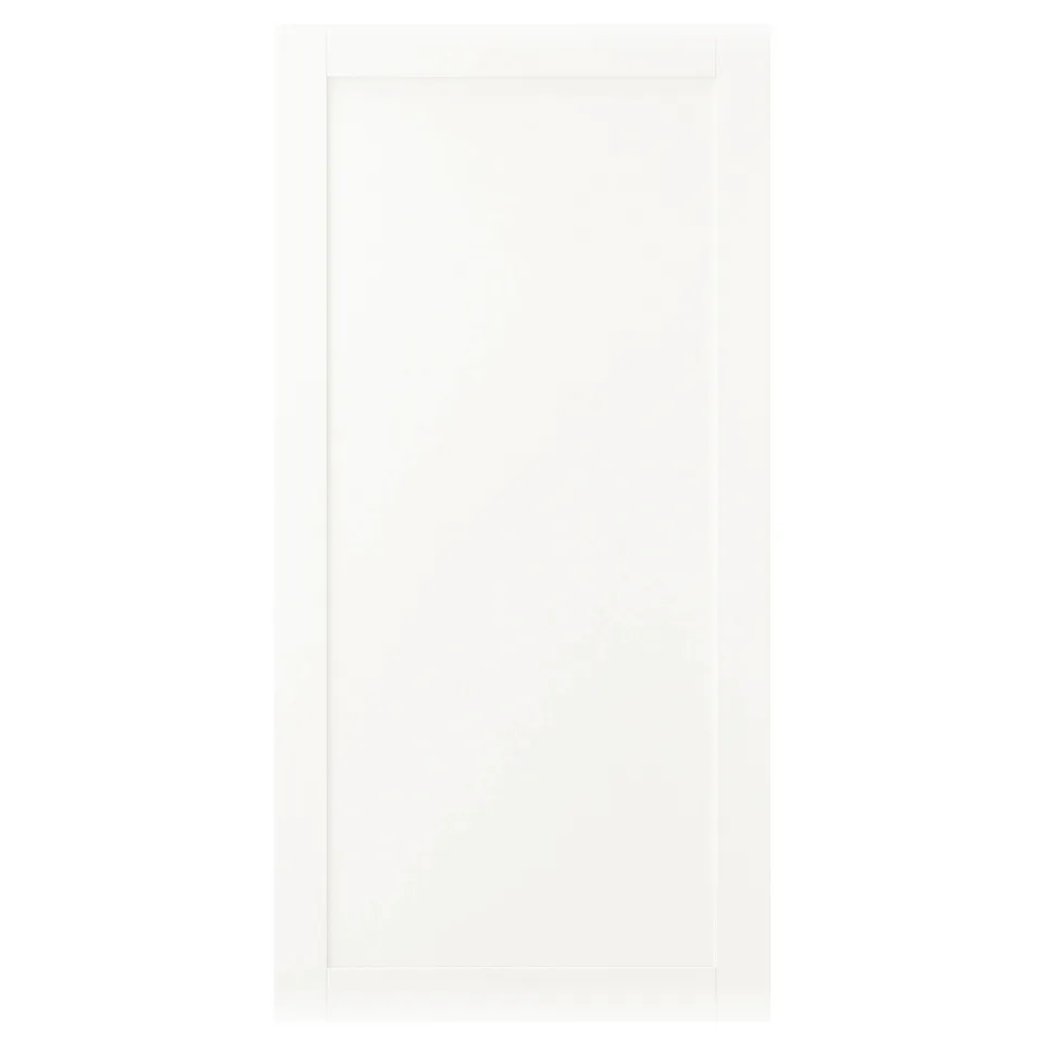 SANNIDAL Door with soft closing hinges, white, 60x120 cm