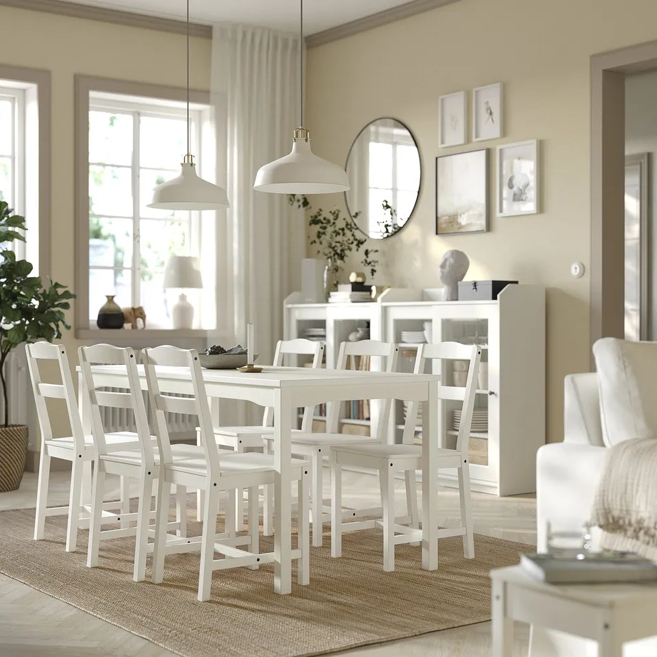 part: HAUGA / HAUGA table and 6 chairs