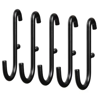 SKÅDIS hook, black, Depth 2.5 x Height 6 cm
