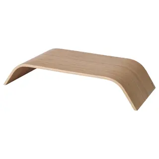 SIGFINN monitor stand, fixed height, bamboo veneer, Length 53 x Width 24 x Height 10 cm