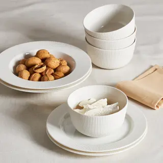 OFANTLIGT bowl/deep plate/side plate,8 pieces set