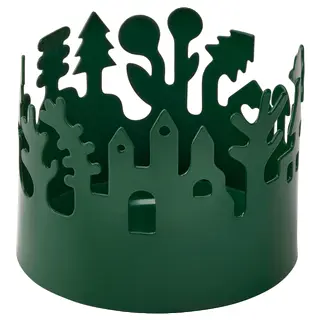 VINTERFINT tealight holder, green, 6 cm