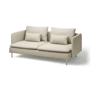 SÖDERHAMN 3-seat sofa, Fridtuna light beige, Width 198 x Depth 99 cm