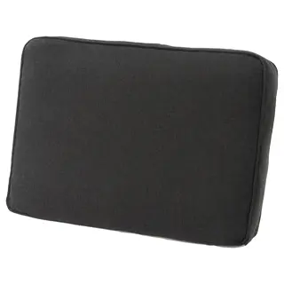 JÄRPÖN/DUVHOLMEN back cushion, outdoor, anthracite, Length 44 x Width 62 cm
