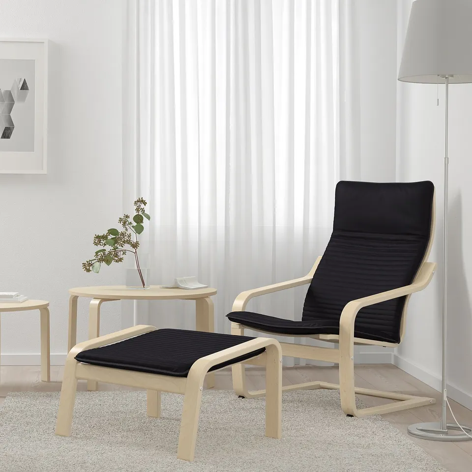 part: POÄNG armchair and footstool