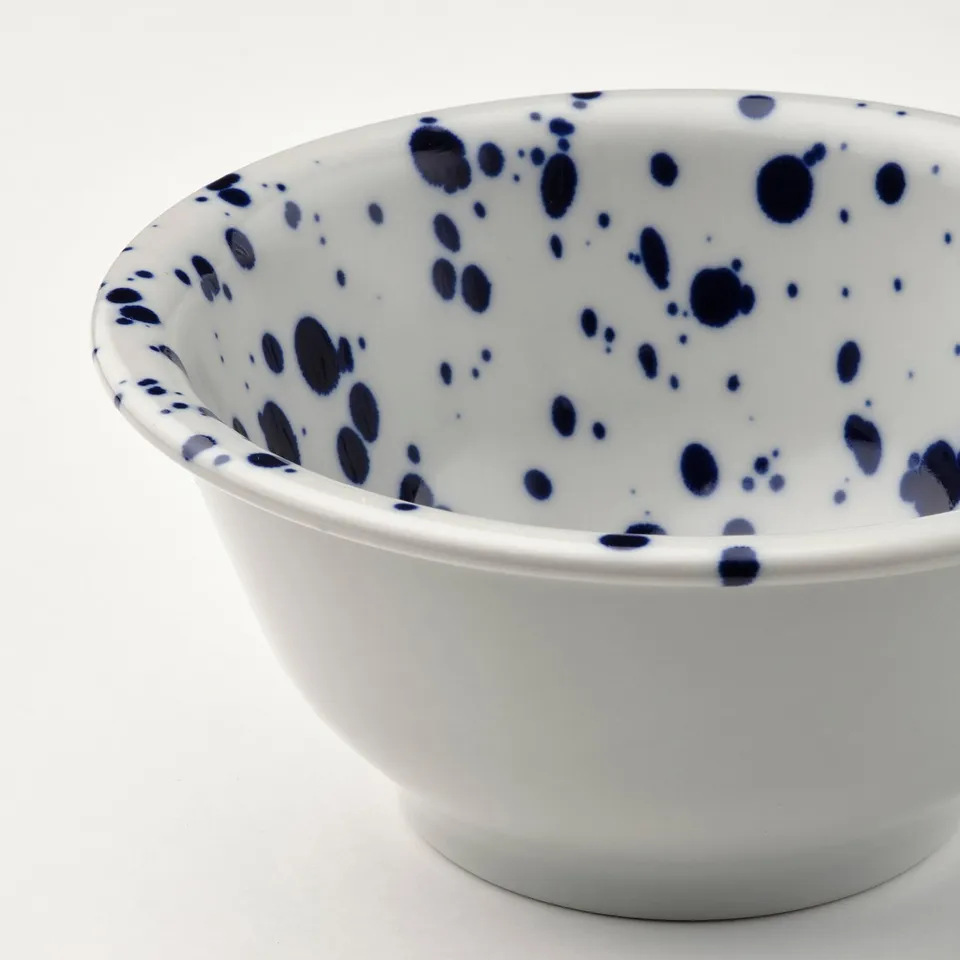SILVERSIDA Bowl, patterned/blue, 14 cm