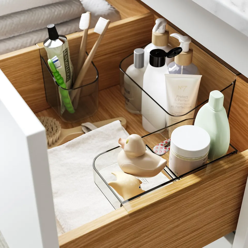 part: VISSLAÅN drawer organisers, set of 3