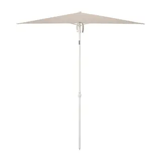 TVETÖ parasol, tilting/grey-beige white, 180x145 cm