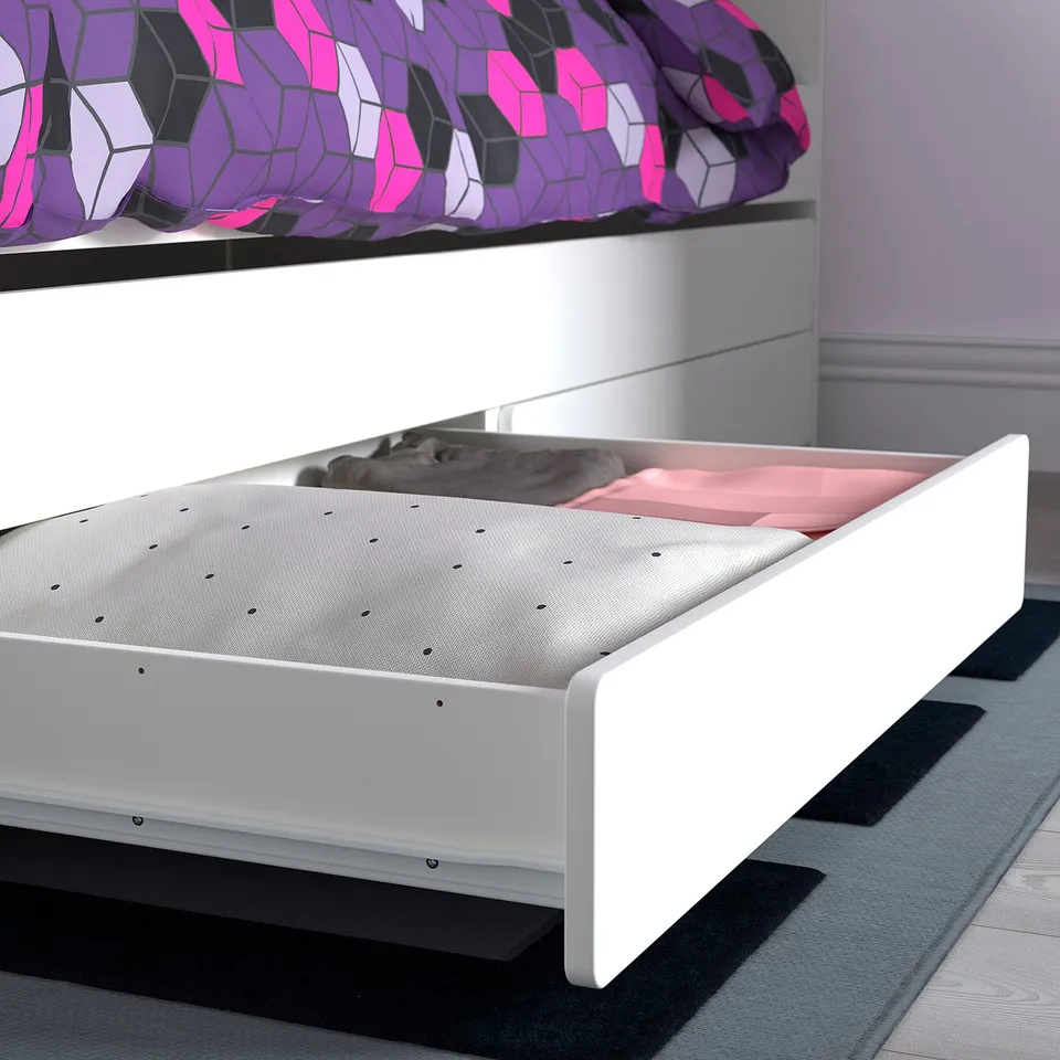 part: SLÄKT bed frame with underbed and storage
