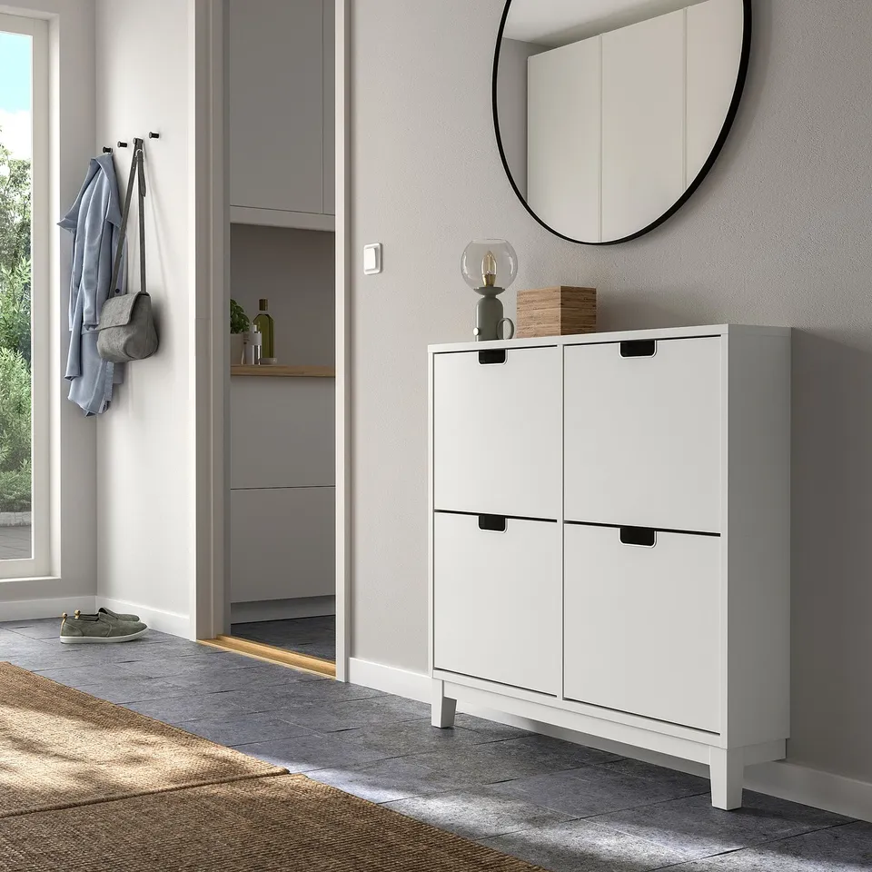 part: STÄLL shoe cabinet with 4 compartments