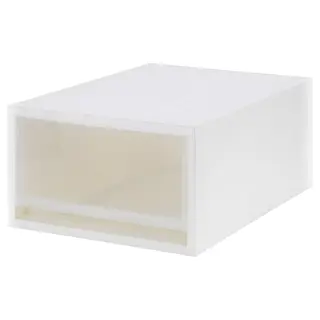 SOPPROT pull-out storage unit, transparent white, 34x46x20.5 cm