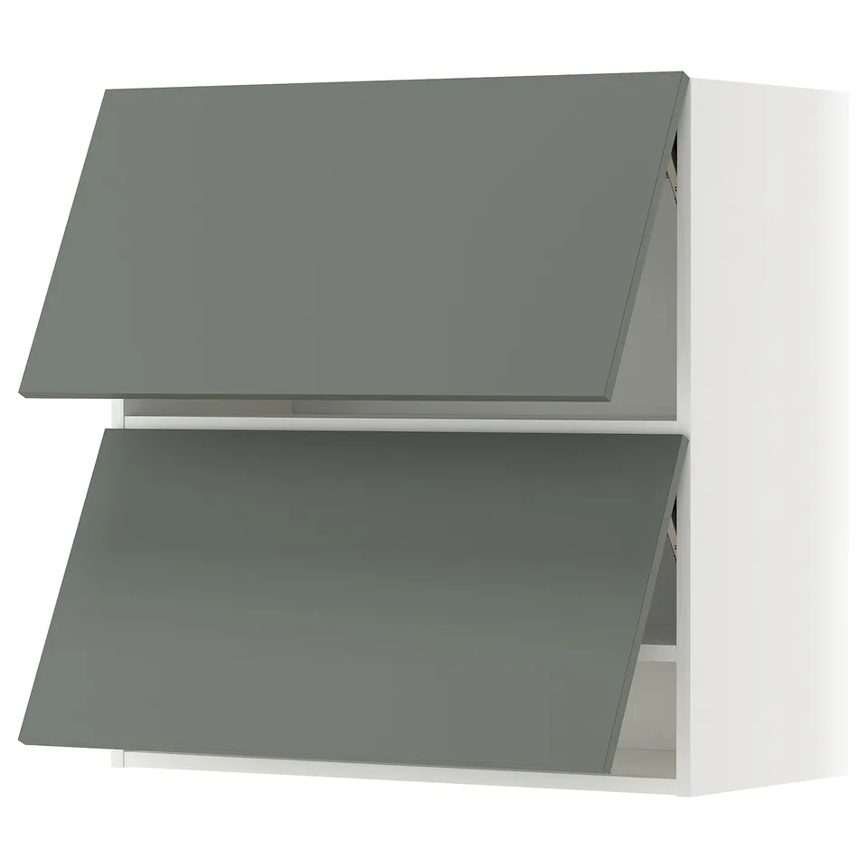 Modern kitchen shelf, teal, wall-mounted, rectangular, minimalist design.