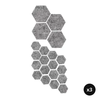 TRIXIG set: stick-on floor protectors set of 20 x3