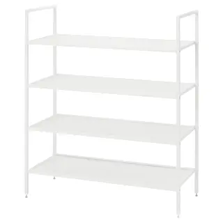 BOJTEN shoe rack, white, 80x34x93 cm