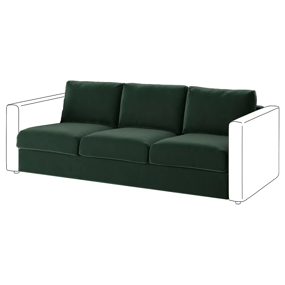 part: VIMLE cover for 3-seat section