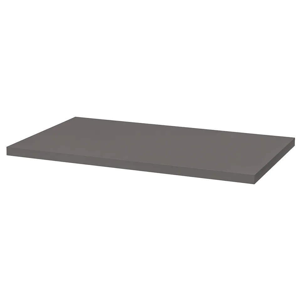 LINNMON tabletop, dark grey, rectangular, simple design.