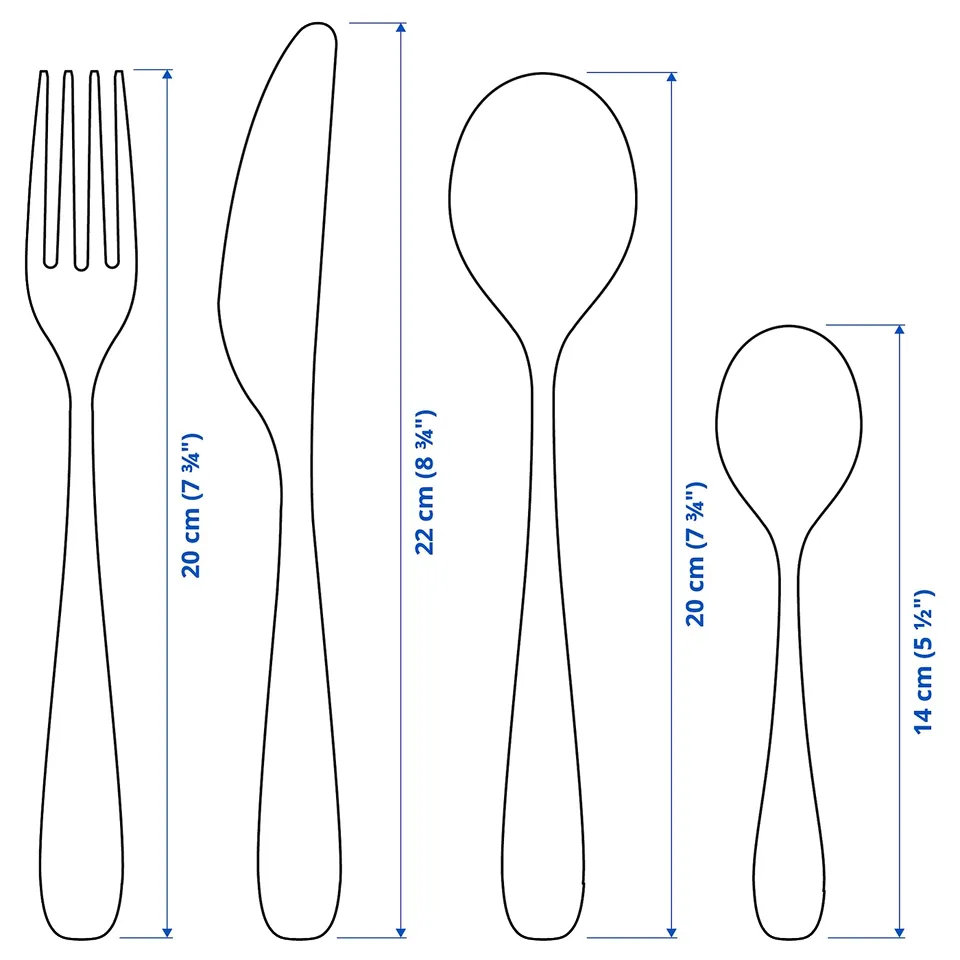 Illustration with measurements for the product: BEHAGFULL.
