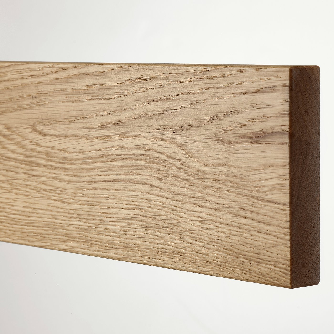 Natural wood close-up: oak grain, polished surface.