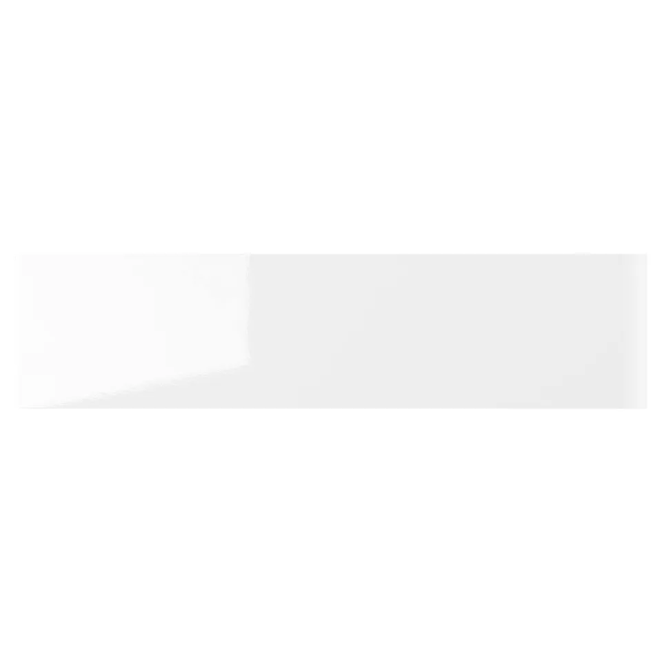 RINGHULT white glossy kitchen drawer. Sleek, modern design for clean look.