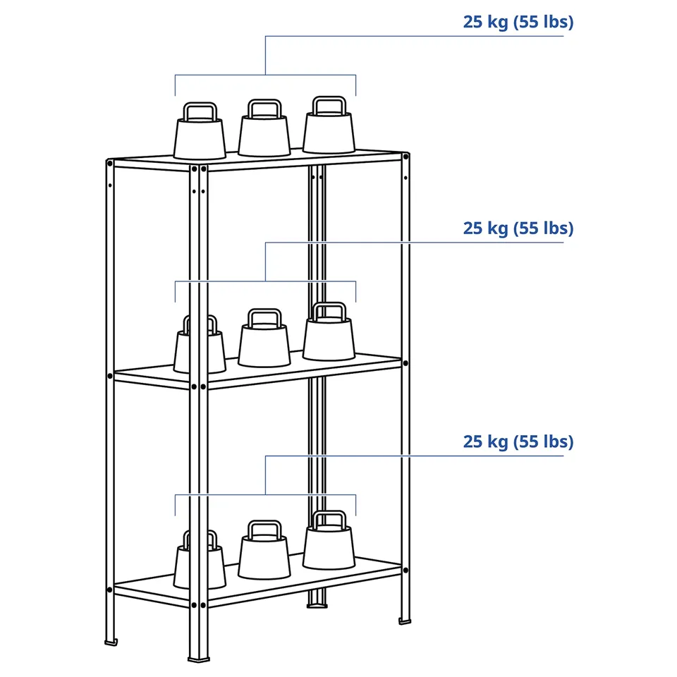 HYLLIS Shelving unit, in/outdoor, 60x27x74 cm