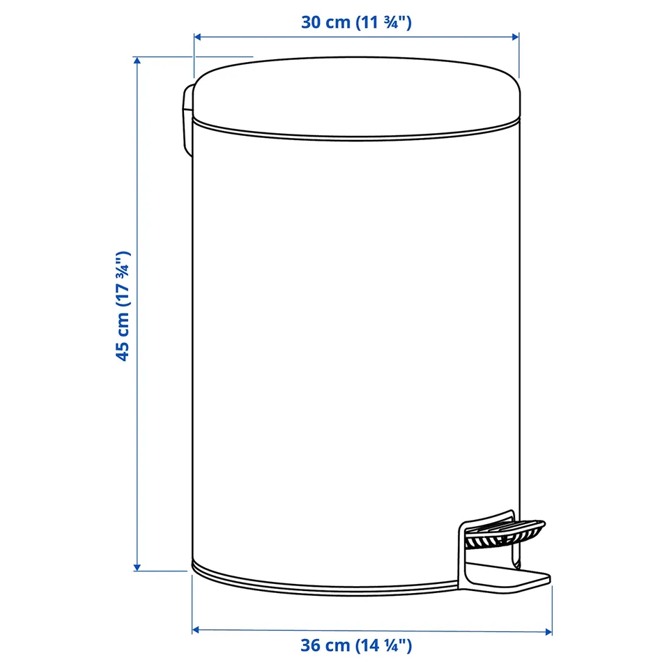 Illustration with measurements for the product: STENTRAPPA.