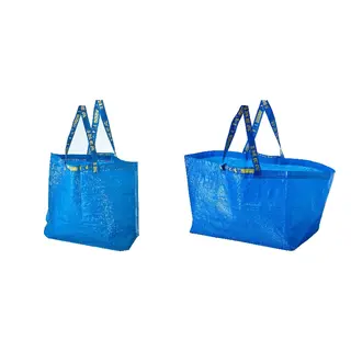 FRAKTA set: carrier bag, medium + carrier bag, large