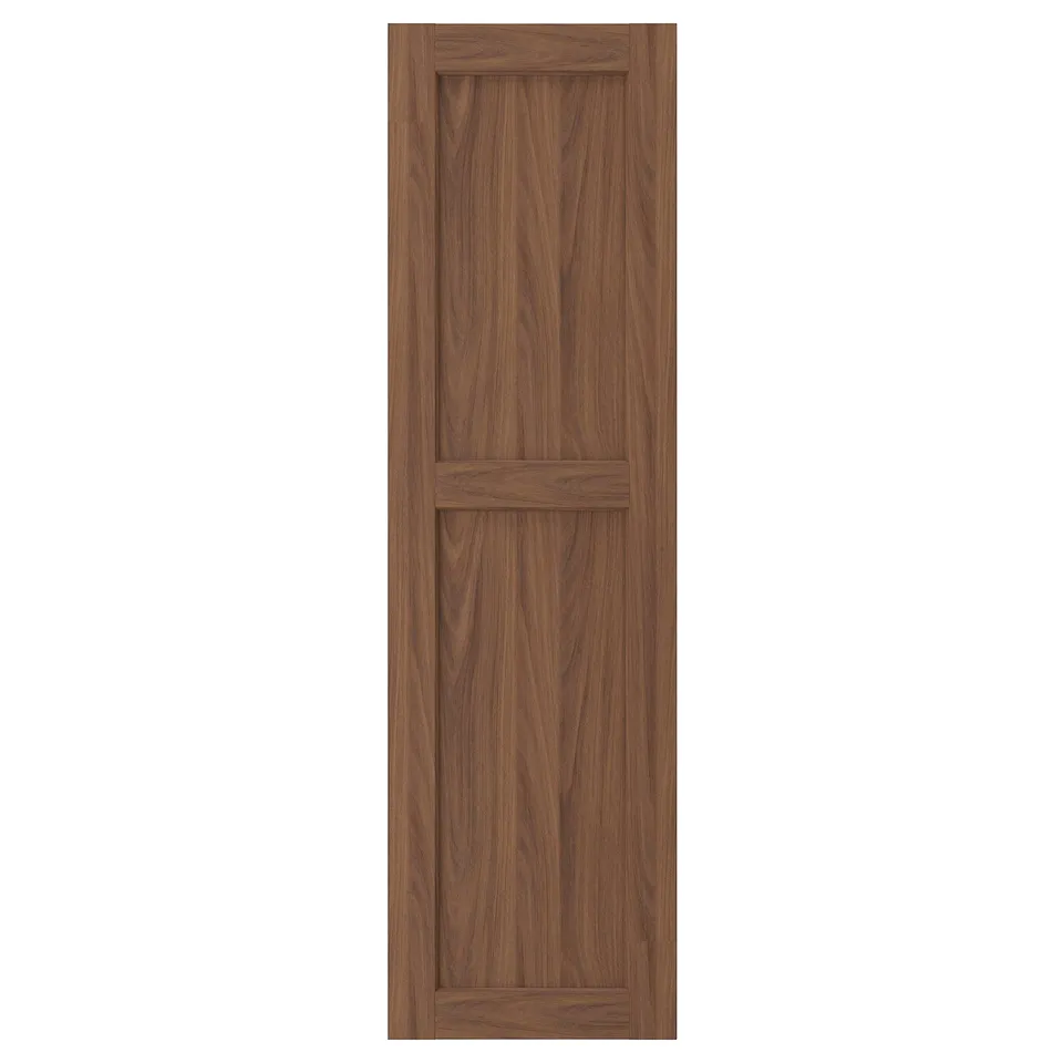 ENKÖPING brown walnut cabinet door with classic design and wooden texture.