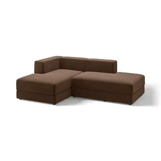 JÄTTEBO chaise longue modules, Samsala dark brown, Depth 160 x Height 71 x Width 229 cm