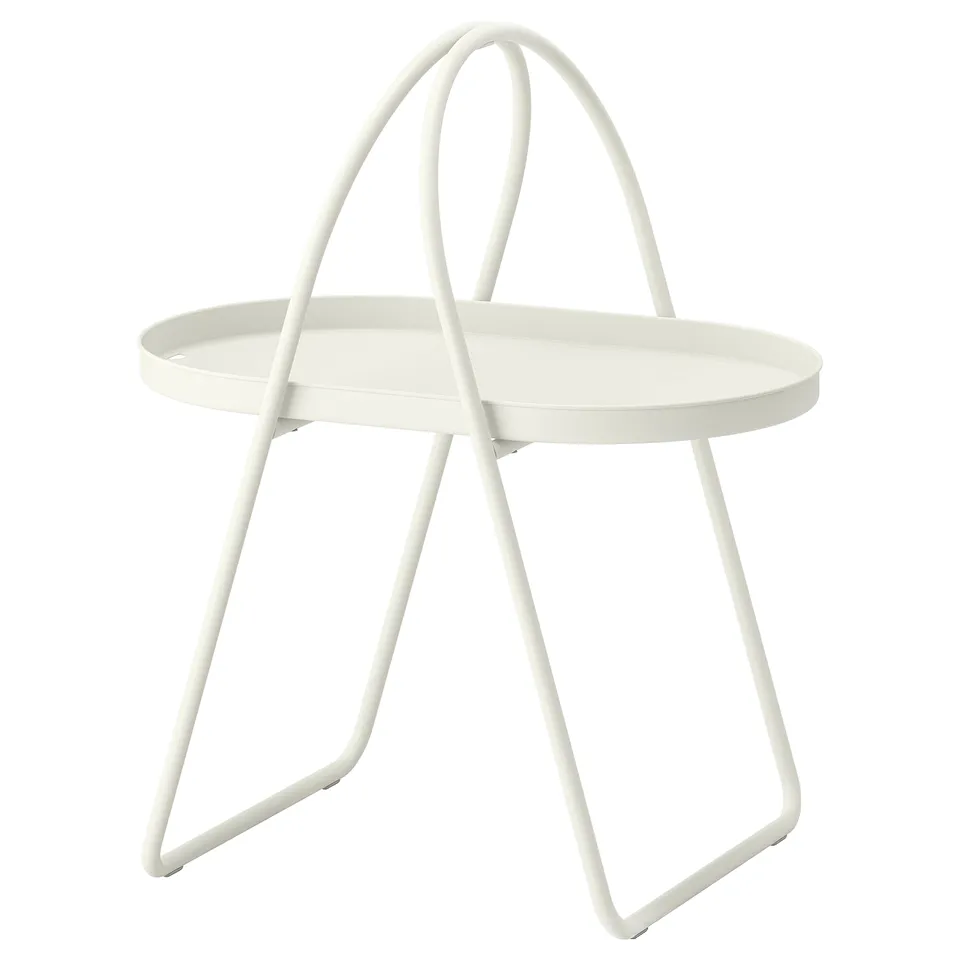 MÅBÄRSSKÄR Coffee table, outdoor indoor/white, 61x41 cm