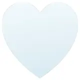 HOLMÖARNA mirror, heart-shaped, 27x27 cm