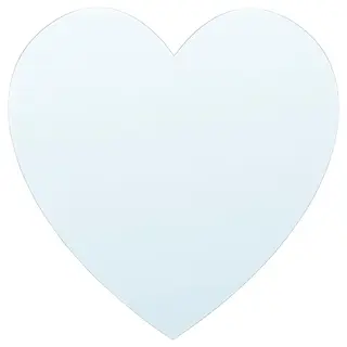 HOLMÖARNA mirror, heart-shaped, 27x27 cm