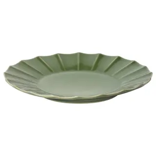 MÄVINN plate, green, 24 cm