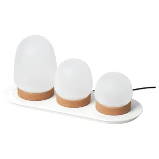 PRAKTSPIREA 4-piece LED decoration lighting set, with charging tray
