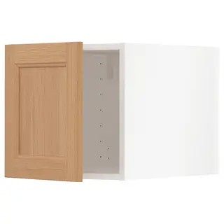 METOD top cabinet, white/Vedhamn oak, 40x60x40 cm