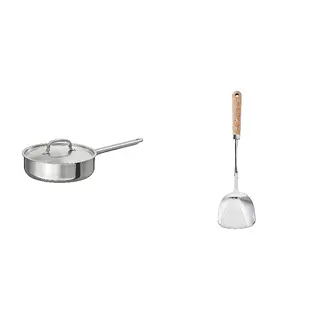 IKEA/VARDAGEN set: sauté pan + wok spatula