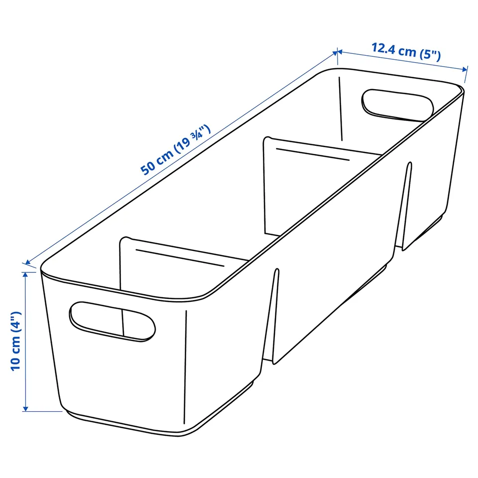 Illustration with measurements for the product: UPPDATERA.