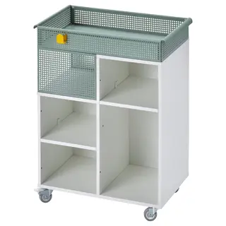 ÖVNING trolley, white/grey-green, 54x33 cm