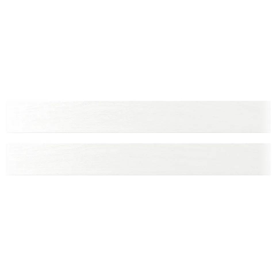ENKÖPING white cabinet doors. Simple, clean design. Made of fibreboard and plastic.