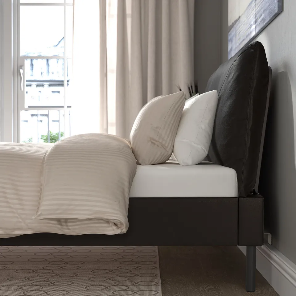 part: SLÅTTERGUBBE upholstered bed frame