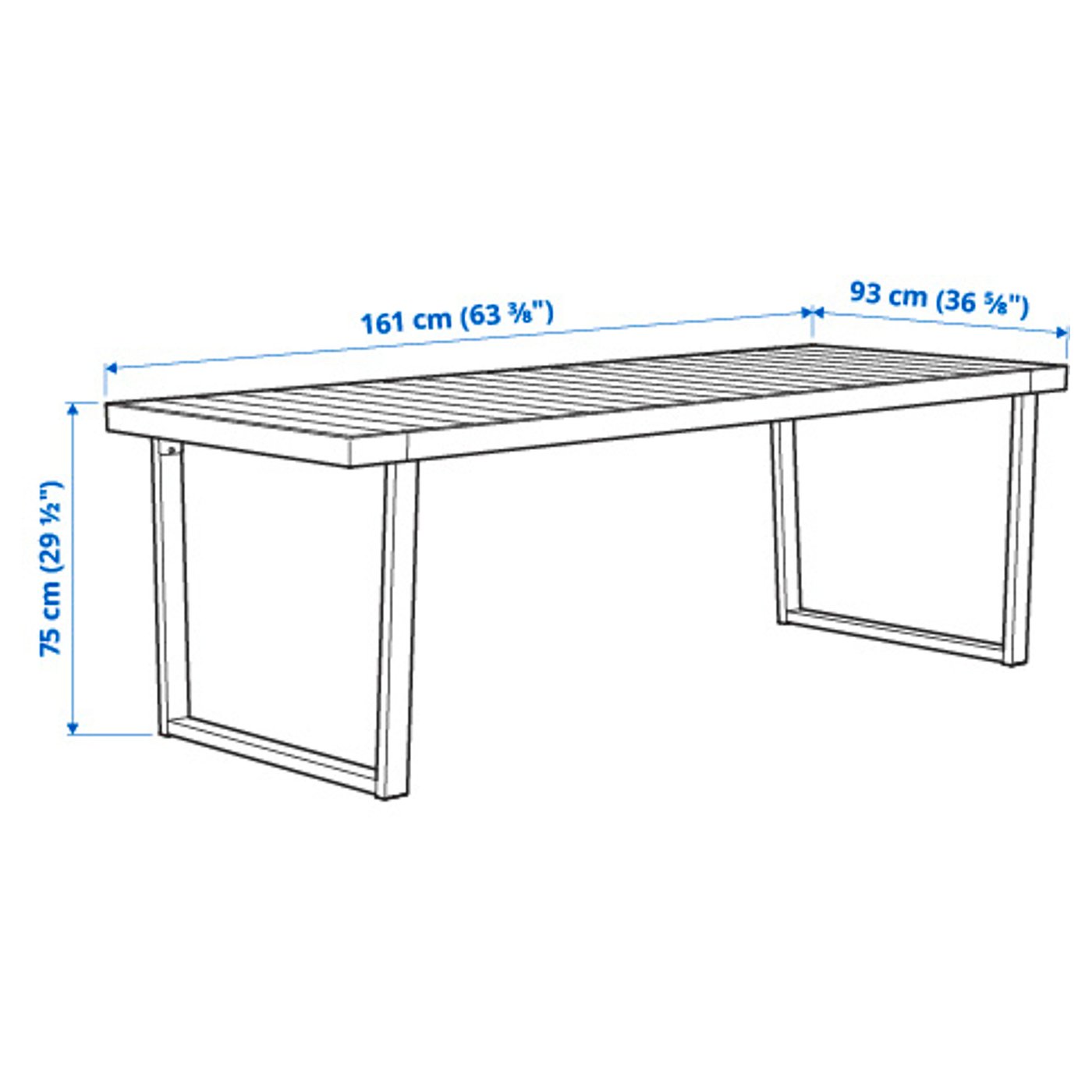 Illustration with measurements for the product: VÄRMANSÖ.