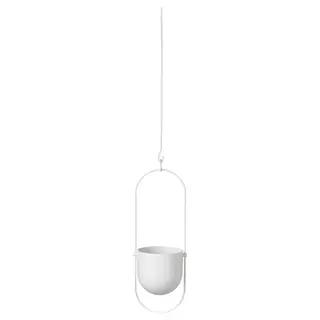 CHILISTRÅN hanging planter, in/outdoor white, 12 cm