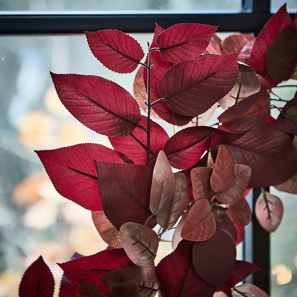 SMYCKA Artificial wreath, in/outdoor red, 65 cm