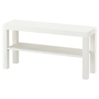LACK TV bench, white, Width 90 x Depth 26 x Height 45 cm